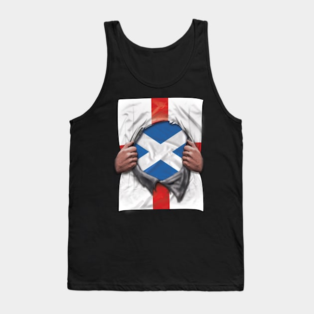Scotland Flag English Flag Ripped - Gift for Scottish From Scotland Tank Top by Country Flags